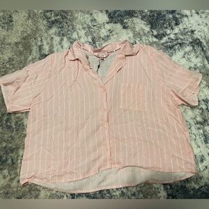 Juicy Couture Pink and White pajama shirt